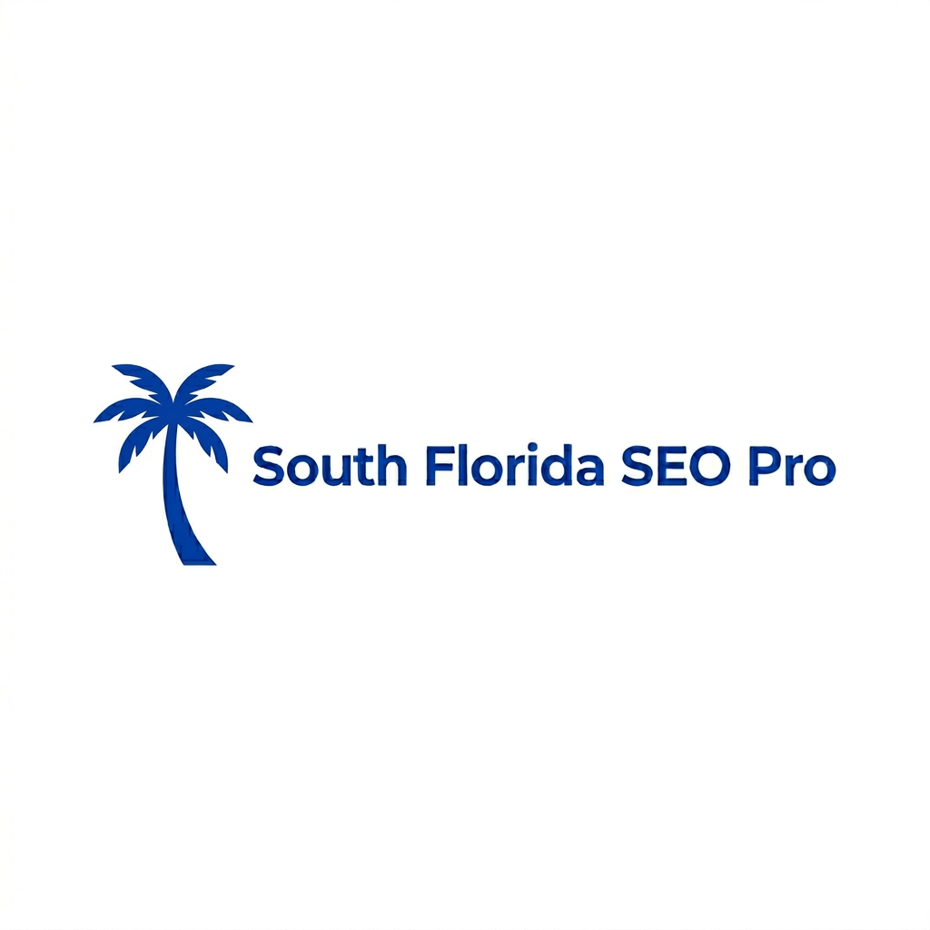 South Florida SEO Pro logo featuring a modern palm tree design